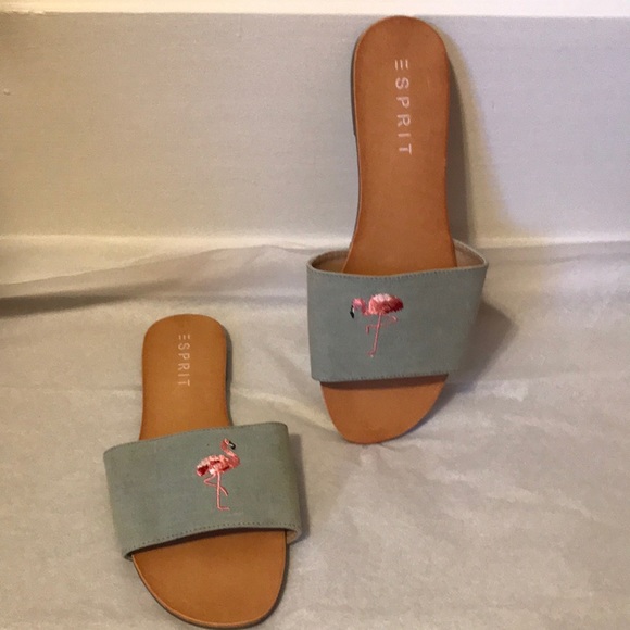 Esprit flamingo 🦩 sandals/slides - Picture 1 of 6